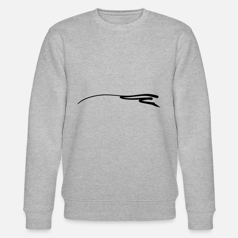 strokes underline line wave symbol - Stanley/Stella CHANGER Unisex Organic Sweatshirt - heather grey