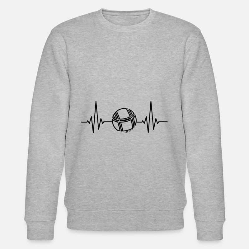 Boule Pétanque pétanque pétanque - Sweat bio CHANGER Stanley/Stella Unisexe - gris chiné