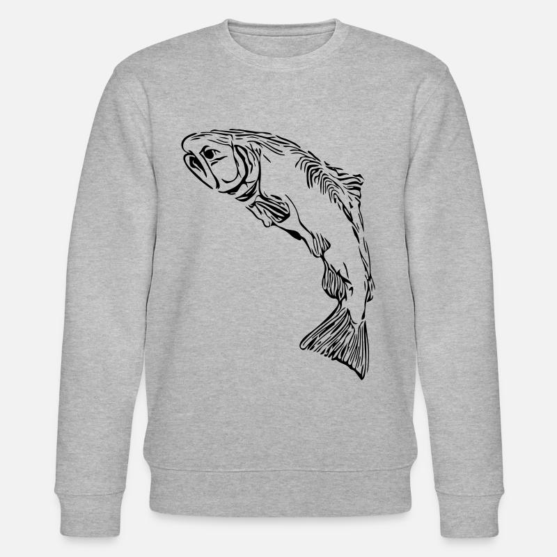 Lachs - Stanley/Stella Unisex Bio-Sweatshirt CHANGER  - Grau meliert