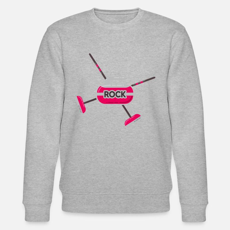 Curling Curling Curling Stone Curler - Stanley/Stella CHANGER Unisex Organic Sweatshirt - heather grey