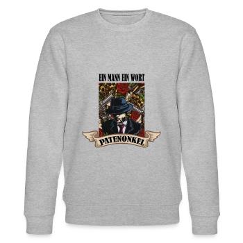 Herren Patenonkel Pate Patenschaft Onkel Patenkind - Stanley/Stella Unisex Bio-Sweatshirt CHANGER  - Grau meliert - Vorne - Nik (191cm) & Marisol (170cm)
