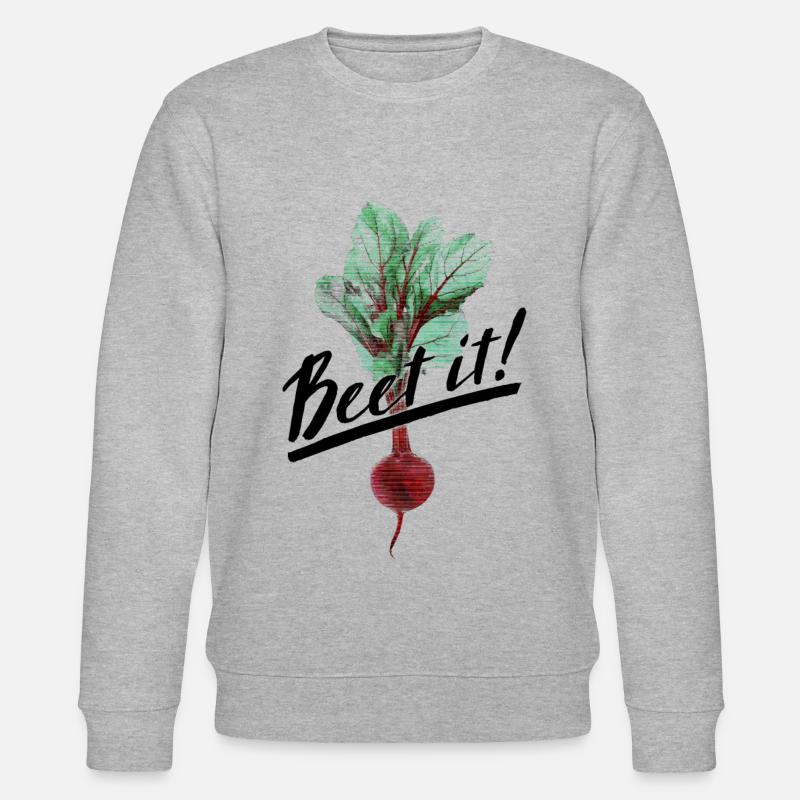 Beet it! - Stanley/Stella Unisex Bio-Sweatshirt CHANGER  - Grau meliert