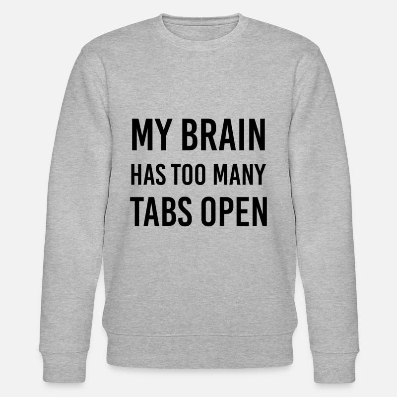 Lustiger Spruch Geschenk Witzig - Stanley/Stella Unisex Bio-Sweatshirt CHANGER  - Grau meliert