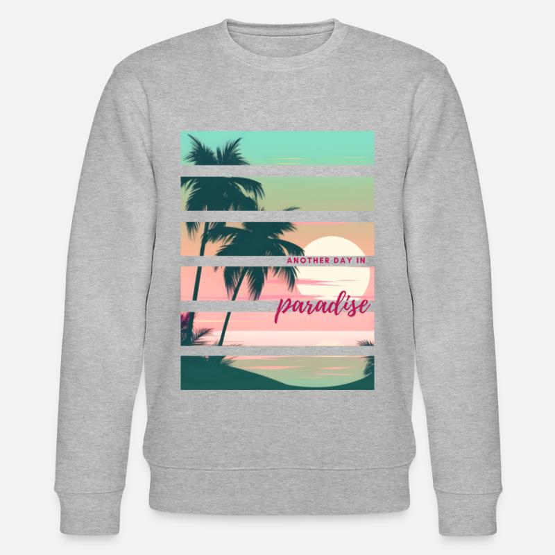 Another day in paradise - Stanley/Stella Unisex Bio-Sweatshirt CHANGER  - Grau meliert