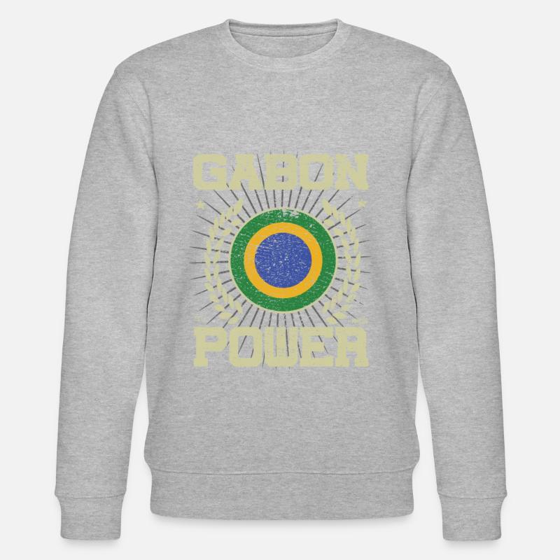 Cool Gabon, Design - Sweat bio CHANGER Stanley/Stella Unisexe - gris chiné
