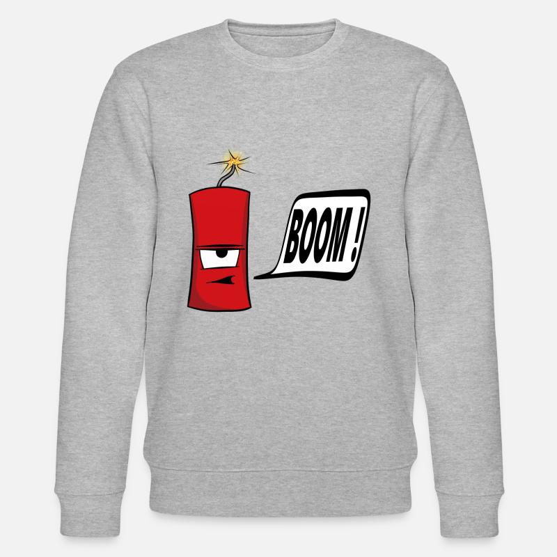 firecracker - Stanley/Stella CHANGER Unisex Organic Sweatshirt - heather grey