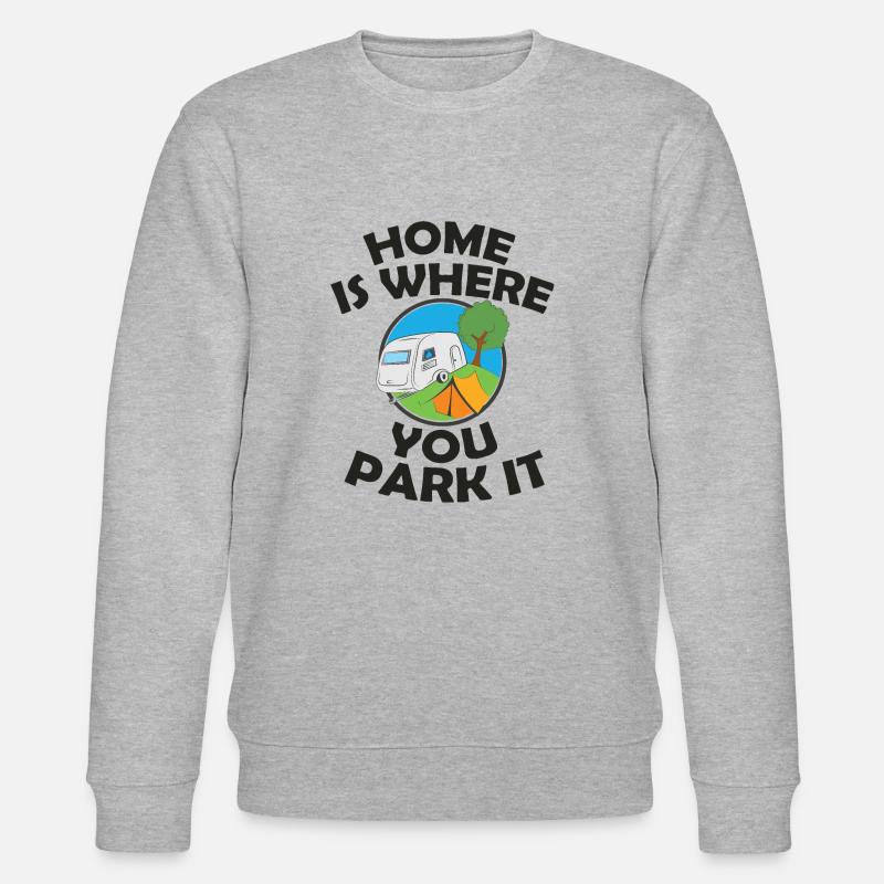 Wohnwagen - Stanley/Stella Unisex Bio-Sweatshirt CHANGER  - Grau meliert