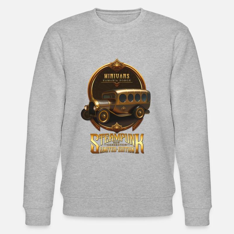 STEAMPUNK OLDTIMER OLDTIMER RETRO VAN - Stanley/Stella Unisex Bio-Sweatshirt CHANGER - Grau meliert