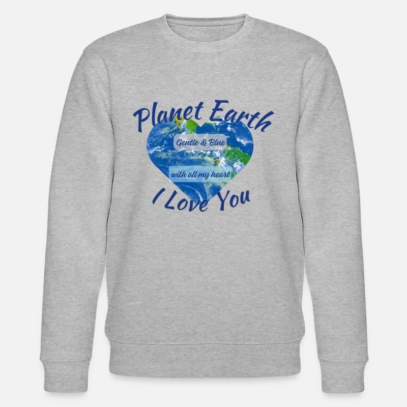 Planète Terre Je t’aime - Sweat bio CHANGER Stanley/Stella Unisexe - gris chiné