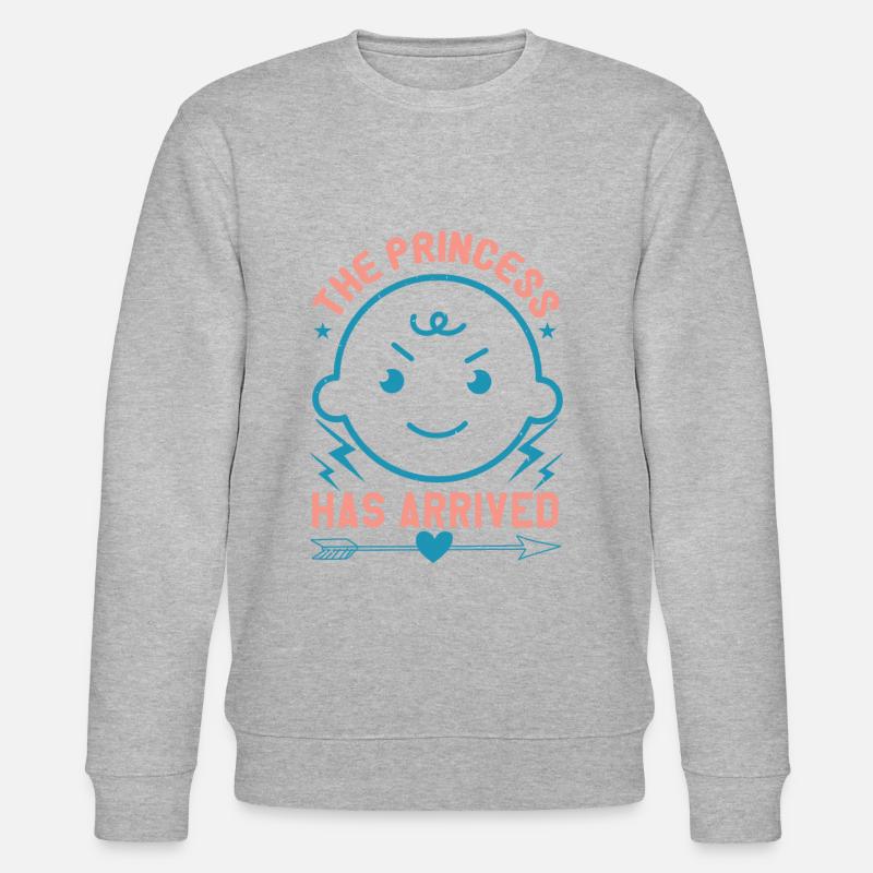 La princesse est arrivée - Sweat bio CHANGER Stanley/Stella Unisexe - gris chiné