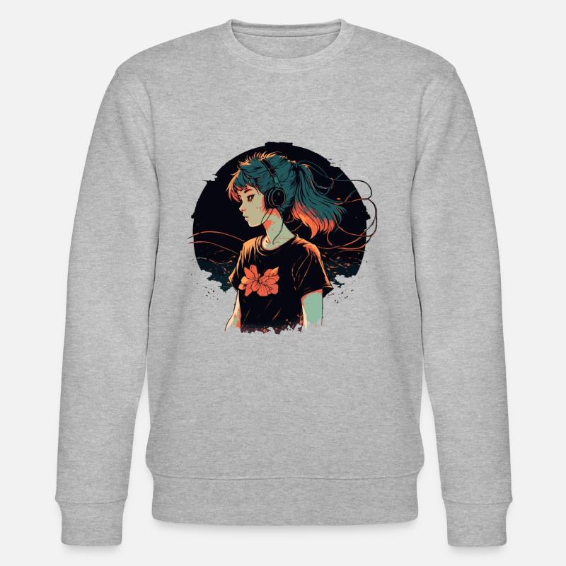 Mädchen - Stanley/Stella Unisex Bio-Sweatshirt CHANGER  - Grau meliert