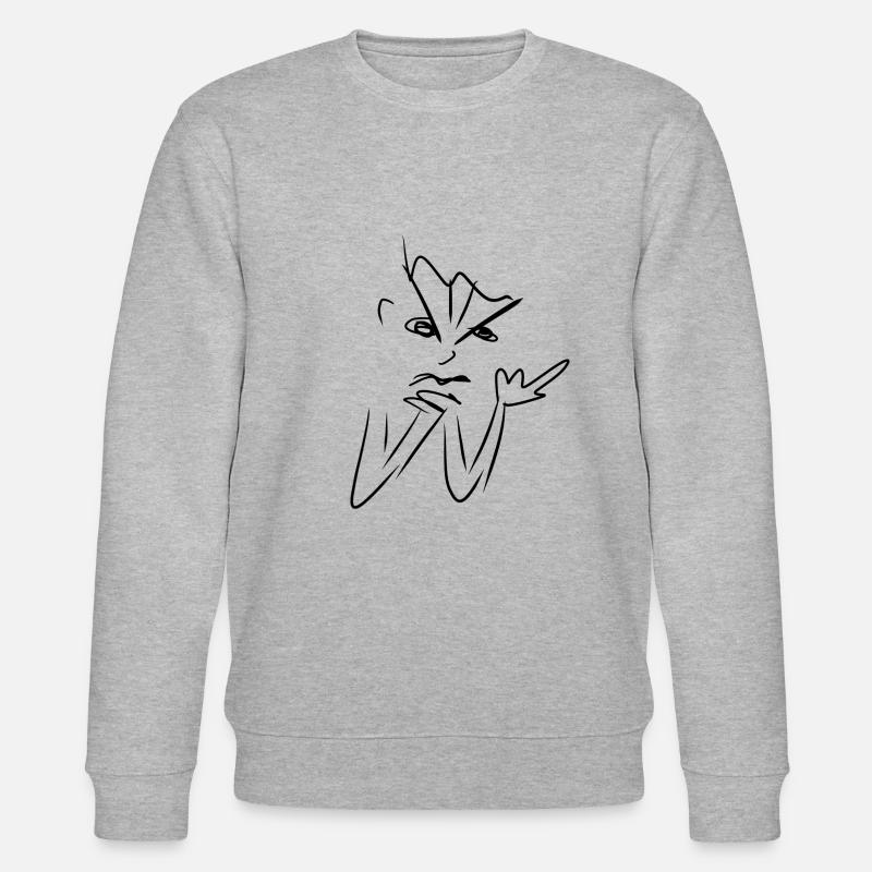 Wut wütend - Stanley/Stella Unisex Bio-Sweatshirt CHANGER  - Grau meliert