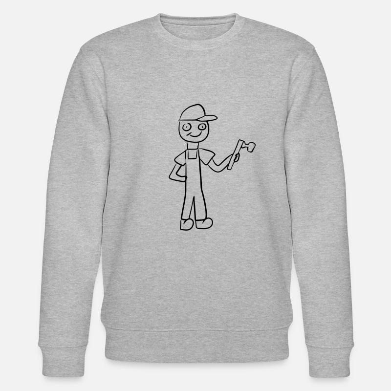 Handwerker Handwerk - Stanley/Stella Unisex Bio-Sweatshirt CHANGER  - Grau meliert