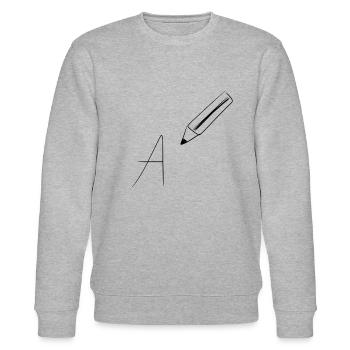 stift zeichnen - Stanley/Stella Unisex Bio-Sweatshirt CHANGER  - Grau meliert - Vorne - Nik (191cm) & Marisol (170cm)