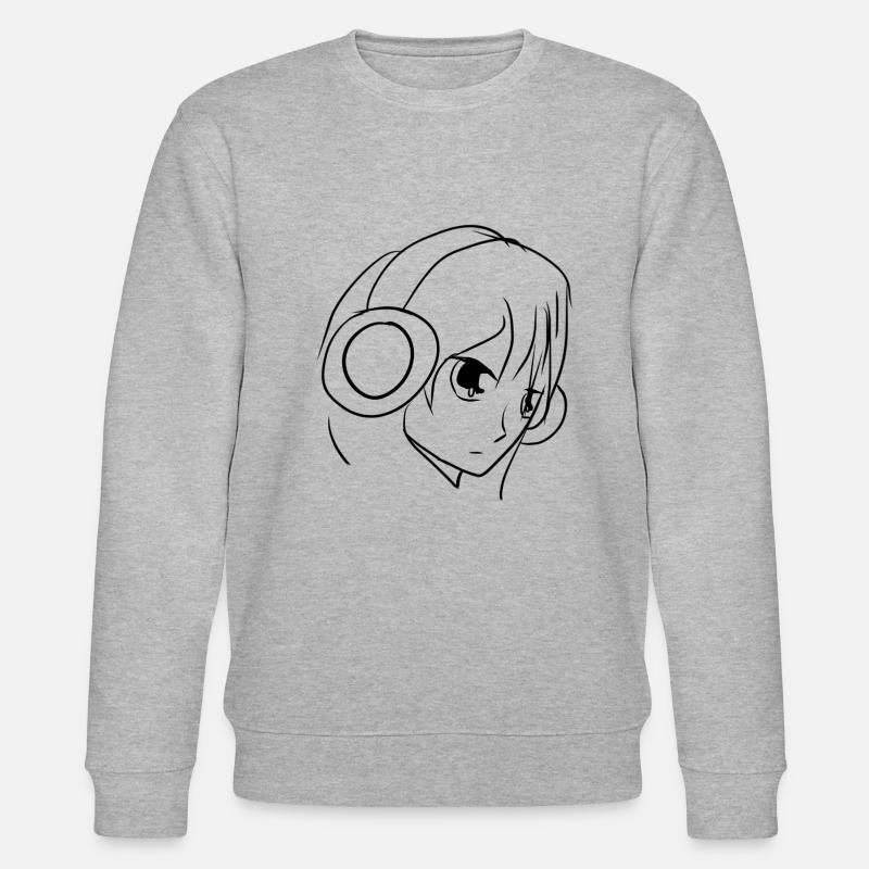 manga anime - Stanley/Stella Unisex Bio-Sweatshirt CHANGER  - Grau meliert