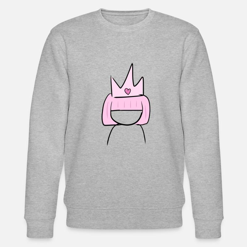 krone königin - Stanley/Stella Unisex Bio-Sweatshirt CHANGER  - Grau meliert