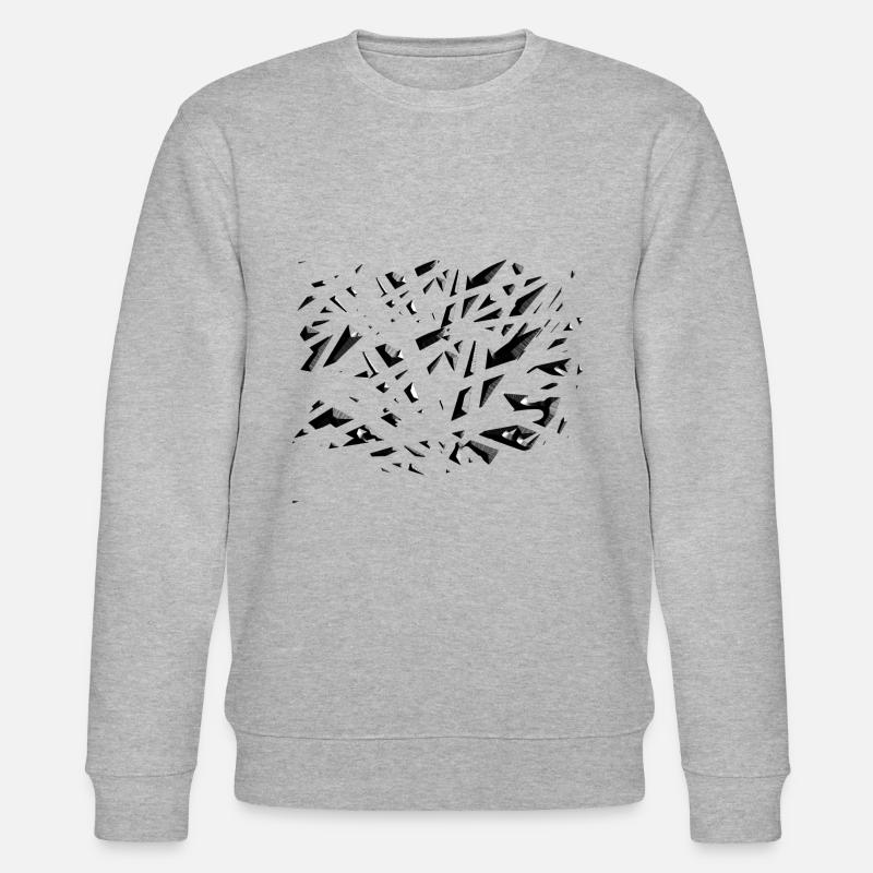 muster grau scherben - Stanley/Stella Unisex Bio-Sweatshirt CHANGER  - Grau meliert