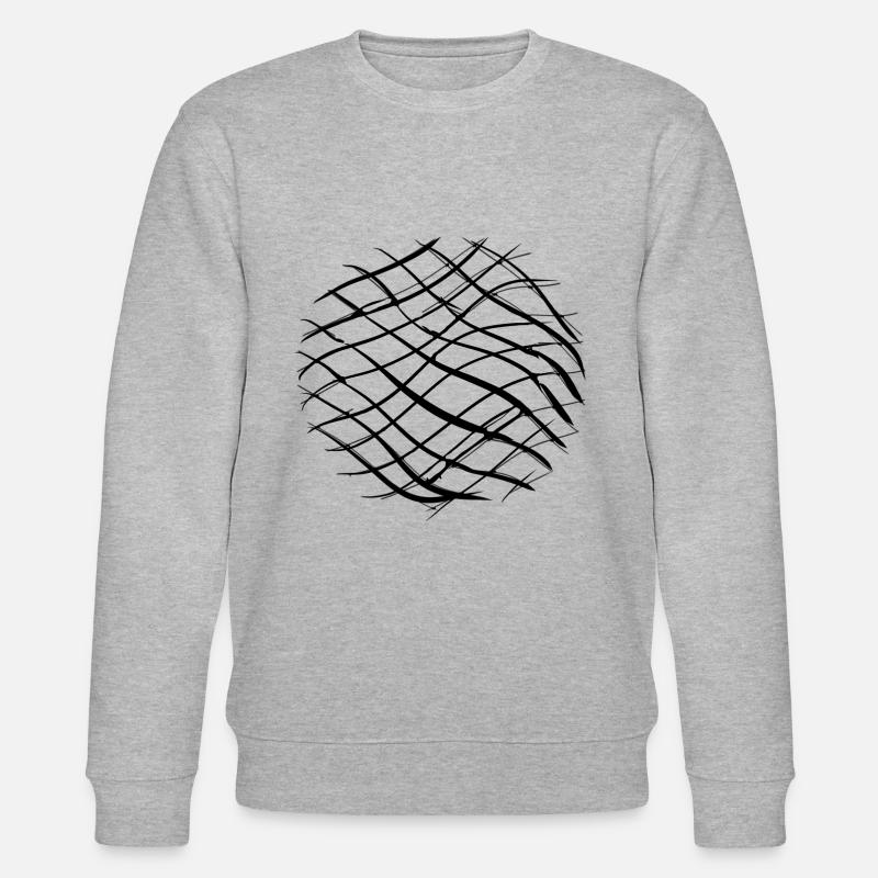 kreuze muster kreuz kreis - Stanley/Stella Unisex Bio-Sweatshirt CHANGER  - Grau meliert