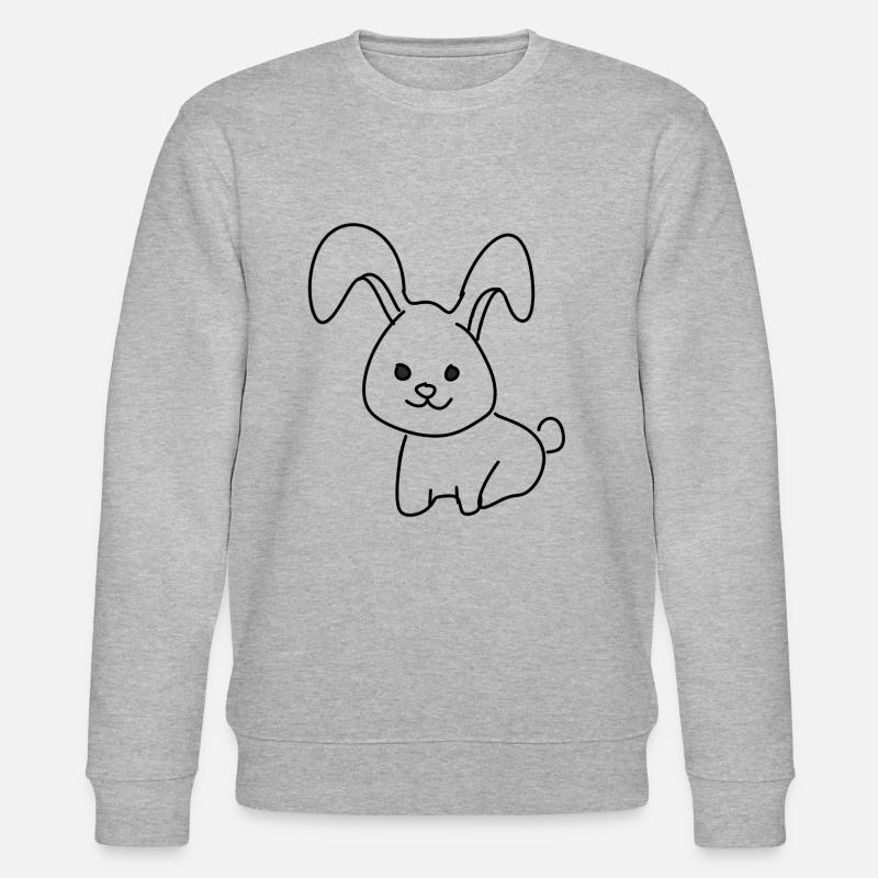 Symbole de l’animal lapin - Sweat bio CHANGER Stanley/Stella Unisexe - gris chiné