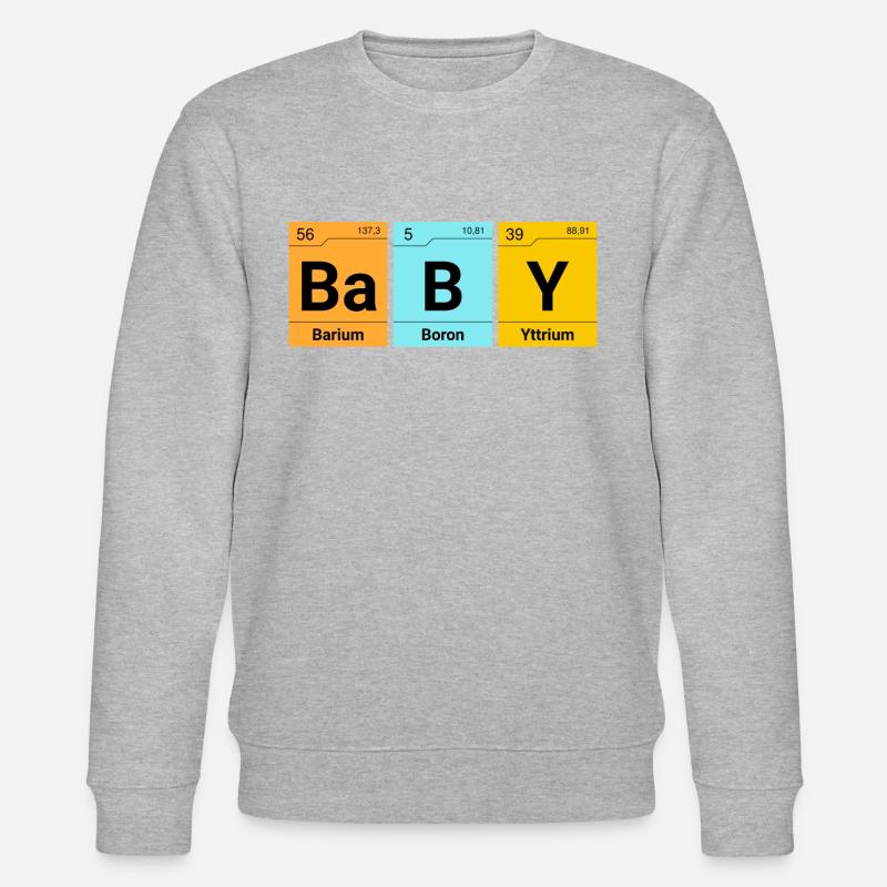 Éléments de chimie bébé - Sweat bio CHANGER Stanley/Stella Unisexe - gris chiné