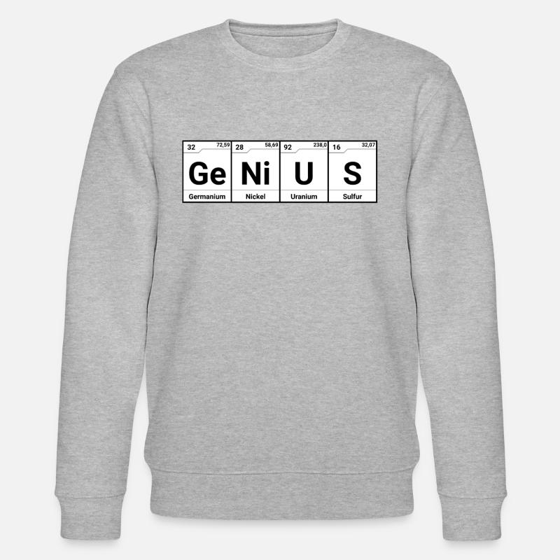 Genie Elemente Periodensystem - Stanley/Stella Unisex Bio-Sweatshirt CHANGER  - Grau meliert