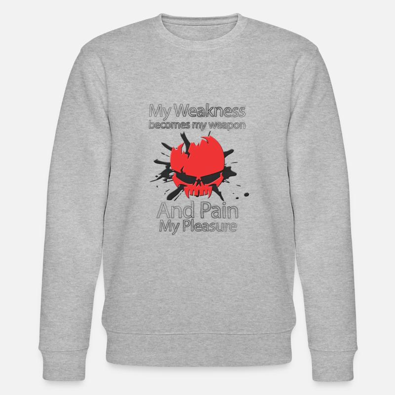 Punisher Motivation Mann - Stanley/Stella Unisex Bio-Sweatshirt CHANGER  - Grau meliert