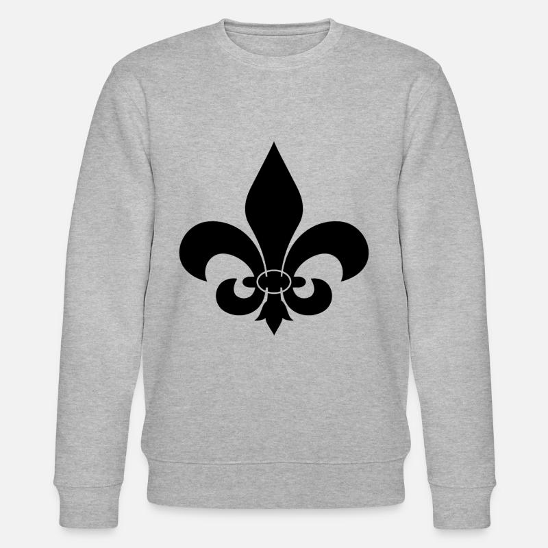 CHEMISE FLEUR DE LIS - Sweat bio CHANGER Stanley/Stella Unisexe - gris chiné