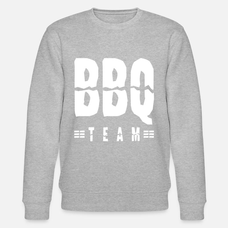 Bbq Team - Stanley/Stella Unisex Bio-Sweatshirt CHANGER  - Grau meliert