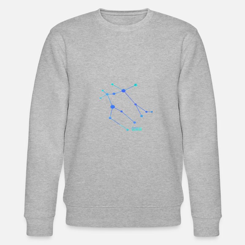 Zodiac sign Gemini, Gemini - Stanley/Stella CHANGER Unisex Organic Sweatshirt - heather grey
