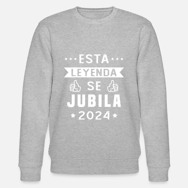 This legend retires 2024 - Stanley/Stella CHANGER Unisex Organic Sweatshirt - heather grey