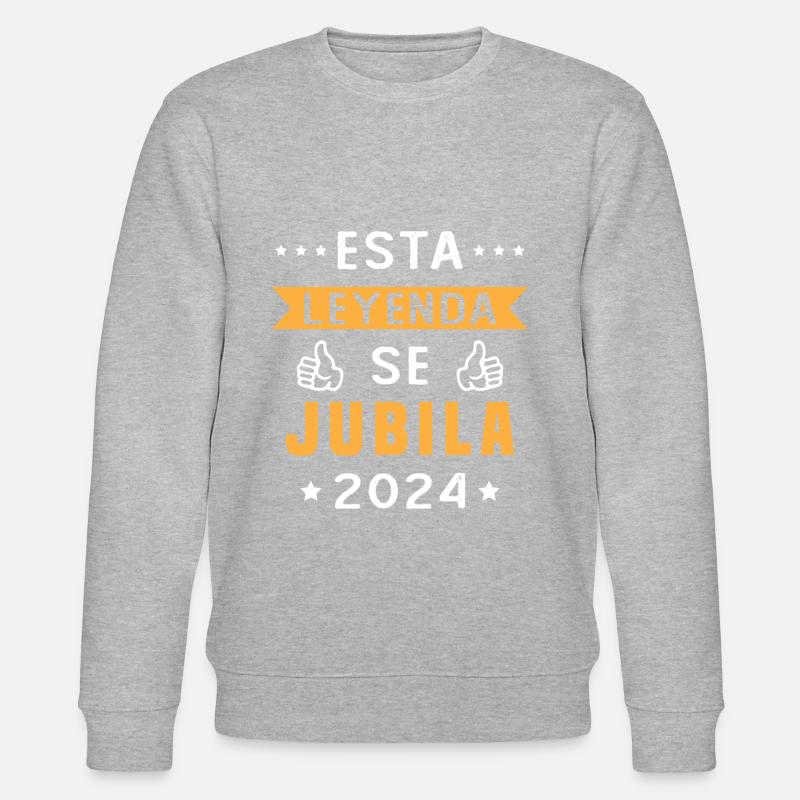 This legend retires 2024 - Stanley/Stella CHANGER Unisex Organic Sweatshirt - heather grey