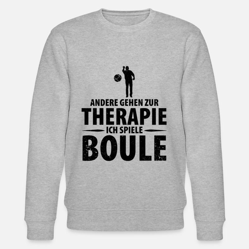 Boule Petanque Boccia Boules - Stanley/Stella Unisex Bio-Sweatshirt CHANGER  - Grau meliert