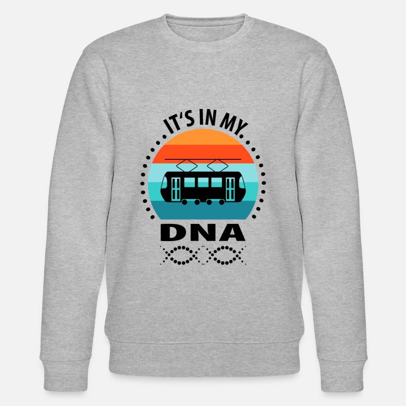 Straßenbahnfahrer Straßenbahn Stadtbahn Tram - Stanley/Stella Unisex Bio-Sweatshirt CHANGER  - Grau meliert