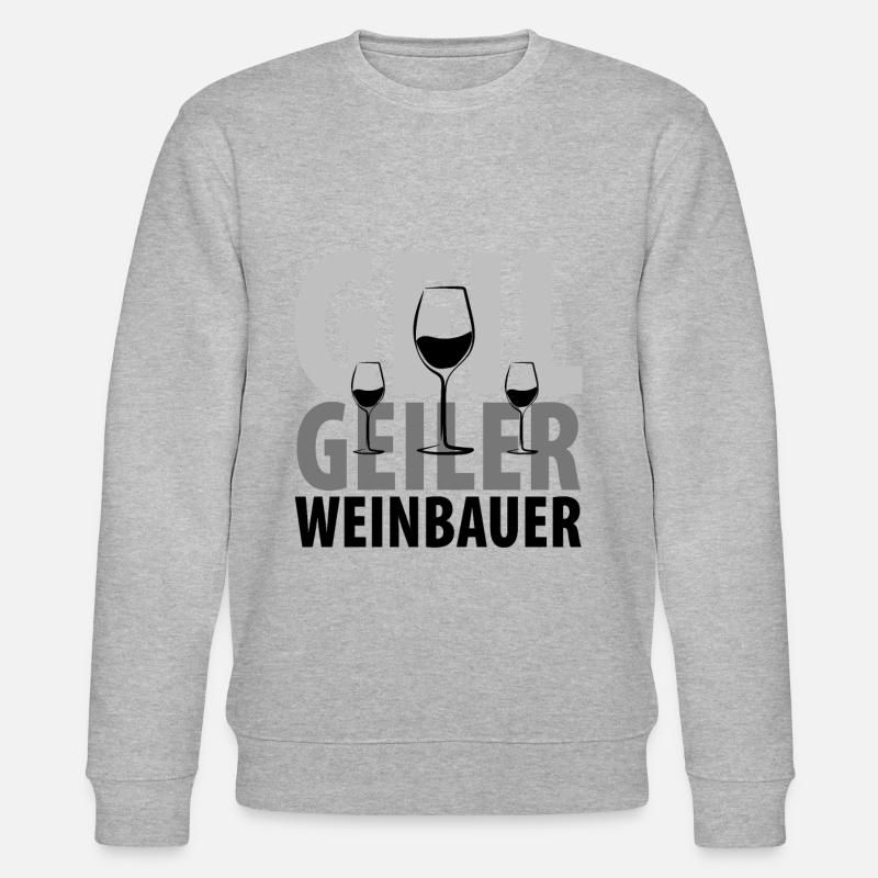 Winzer Weinbauer - Stanley/Stella Unisex Bio-Sweatshirt CHANGER  - Grau meliert