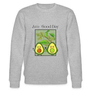 Avo-Good Day - Stanley/Stella Unisex Bio-Sweatshirt CHANGER  - Grau meliert - Vorne - Nik (191cm) & Marisol (170cm)