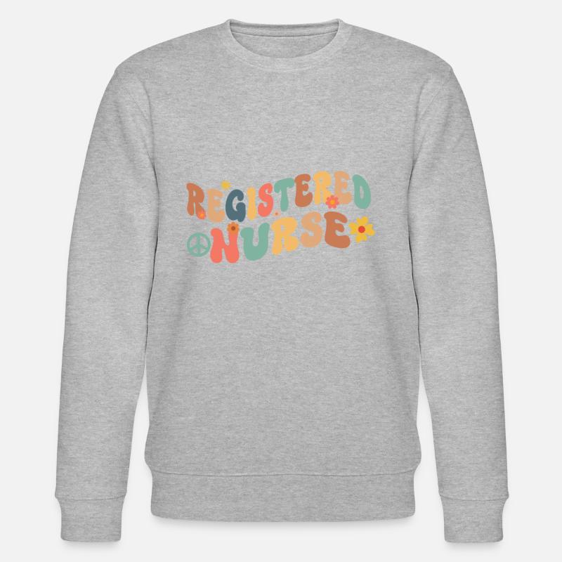 Registered Nurse Krankenschwester Nursing - Stanley/Stella Unisex Bio-Sweatshirt CHANGER  - Grau meliert