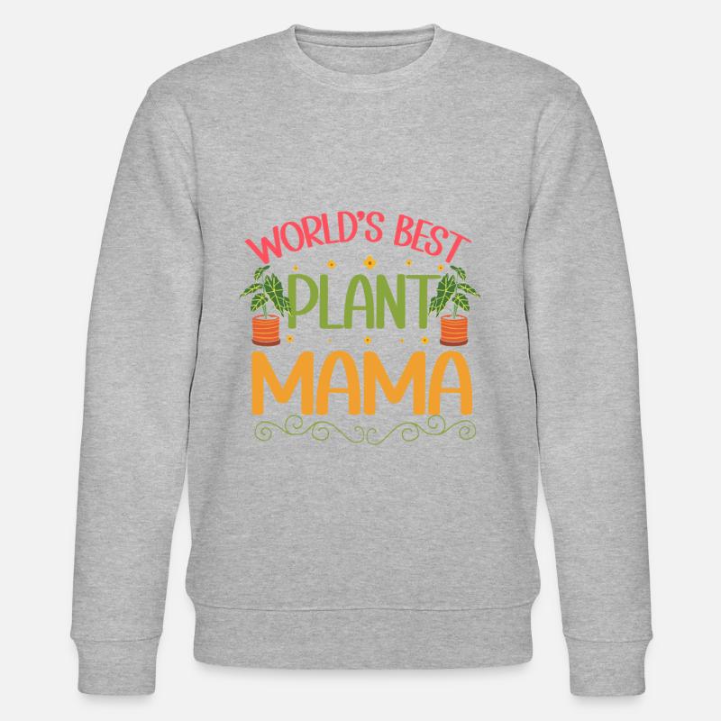 Pflanzenmutter Mutter Gartenpflanzen Blume - Stanley/Stella Unisex Bio-Sweatshirt CHANGER - Grau meliert