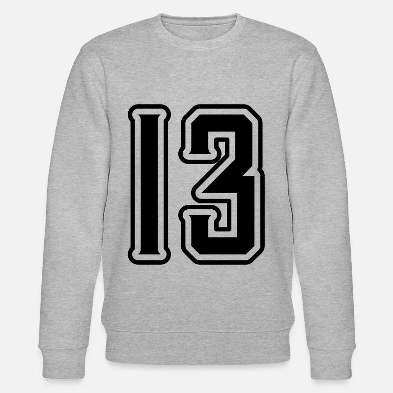 13 Symbole numérique - Sweat bio CHANGER Stanley/Stella Unisexe - gris chiné