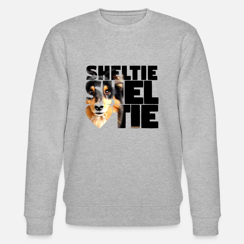 NASSU Sheltie 16 - Stanley/Stella Unisex Bio-Sweatshirt CHANGER - Grau meliert