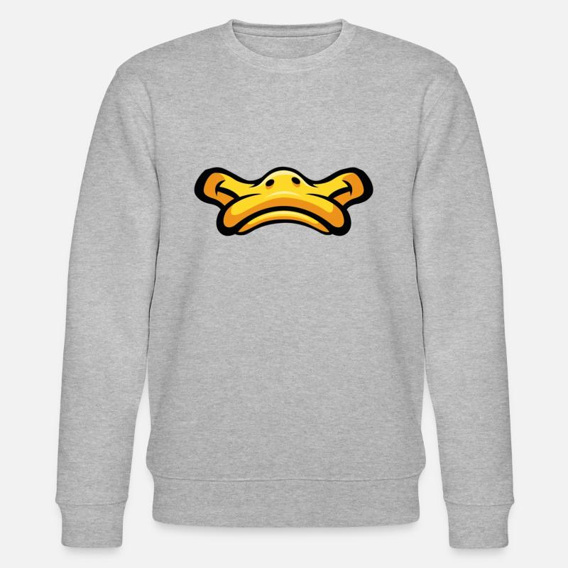 gesicht duck - Stanley/Stella Unisex Bio-Sweatshirt CHANGER  - Grau meliert