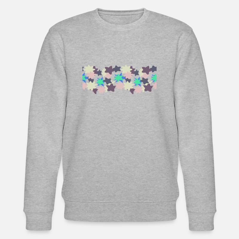 Rayures fleuries - Sweat bio CHANGER Stanley/Stella Unisexe - gris chiné