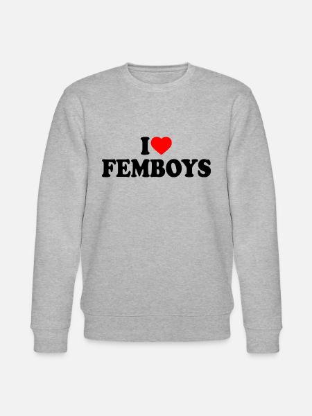 I love femboys - Stanley/Stella CHANGER Unisex Organic Sweatshirt - heather grey