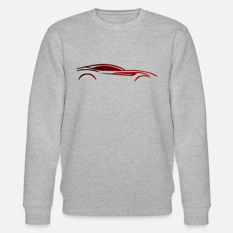 Auto Silhouette Design - Stanley/Stella Unisex Bio-Sweatshirt CHANGER  - Grau meliert