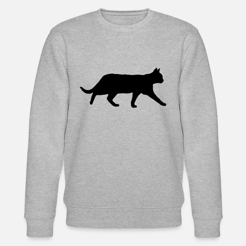 CHAT NOIR - Sweat bio CHANGER Stanley/Stella Unisexe - gris chiné