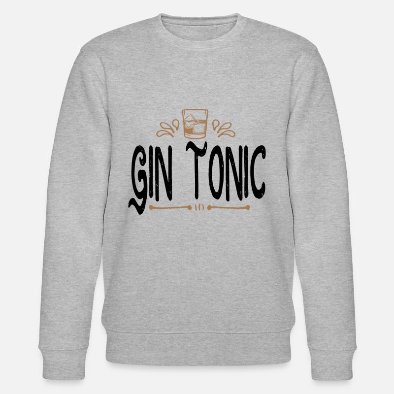 Gin Tonic - Stanley/Stella Unisex Bio-Sweatshirt CHANGER  - Grau meliert