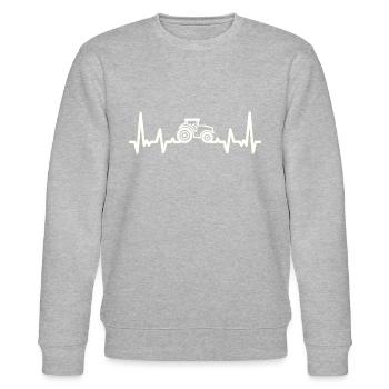 Traktor - Stanley/Stella Unisex Bio-Sweatshirt CHANGER  - Grau meliert - Vorne - Nik (191cm) & Marisol (170cm)