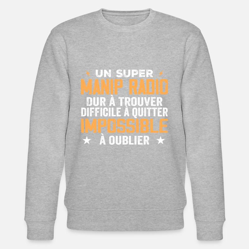 Ein Hilfsfunker - Stanley/Stella Unisex Bio-Sweatshirt CHANGER  - Grau meliert
