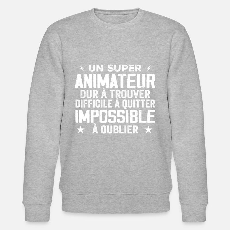 Super Entertainer - Stanley/Stella Unisex Bio-Sweatshirt CHANGER  - Grau meliert
