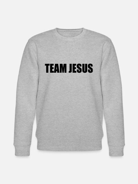 Team jesus - Stanley/Stella CHANGER Unisex Organic Sweatshirt - heather grey