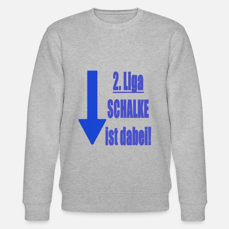Abstieg Schalke - Stanley/Stella Unisex Bio-Sweatshirt CHANGER  - Grau meliert